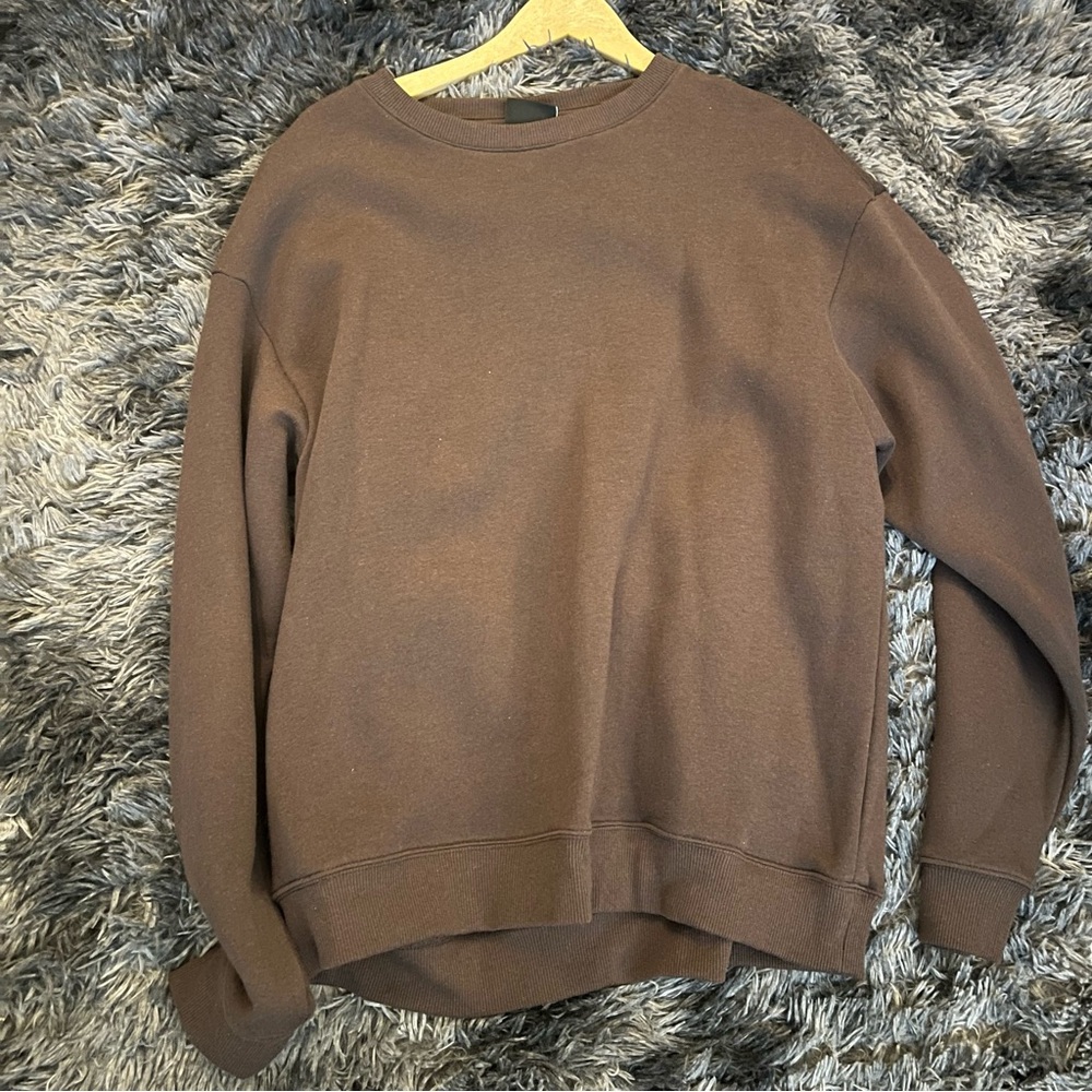 H&M Men's Chocolate Brown Sweatshirt